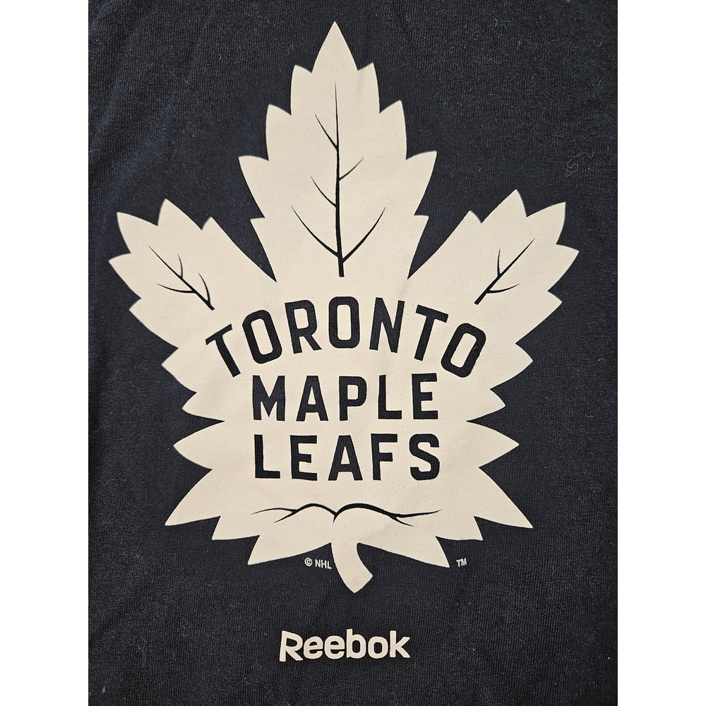 Reebok Long-sleeve T-shirt Toronto Maple Leafs Logo 100% Cotton Men's Size L - Picture 2 of 10